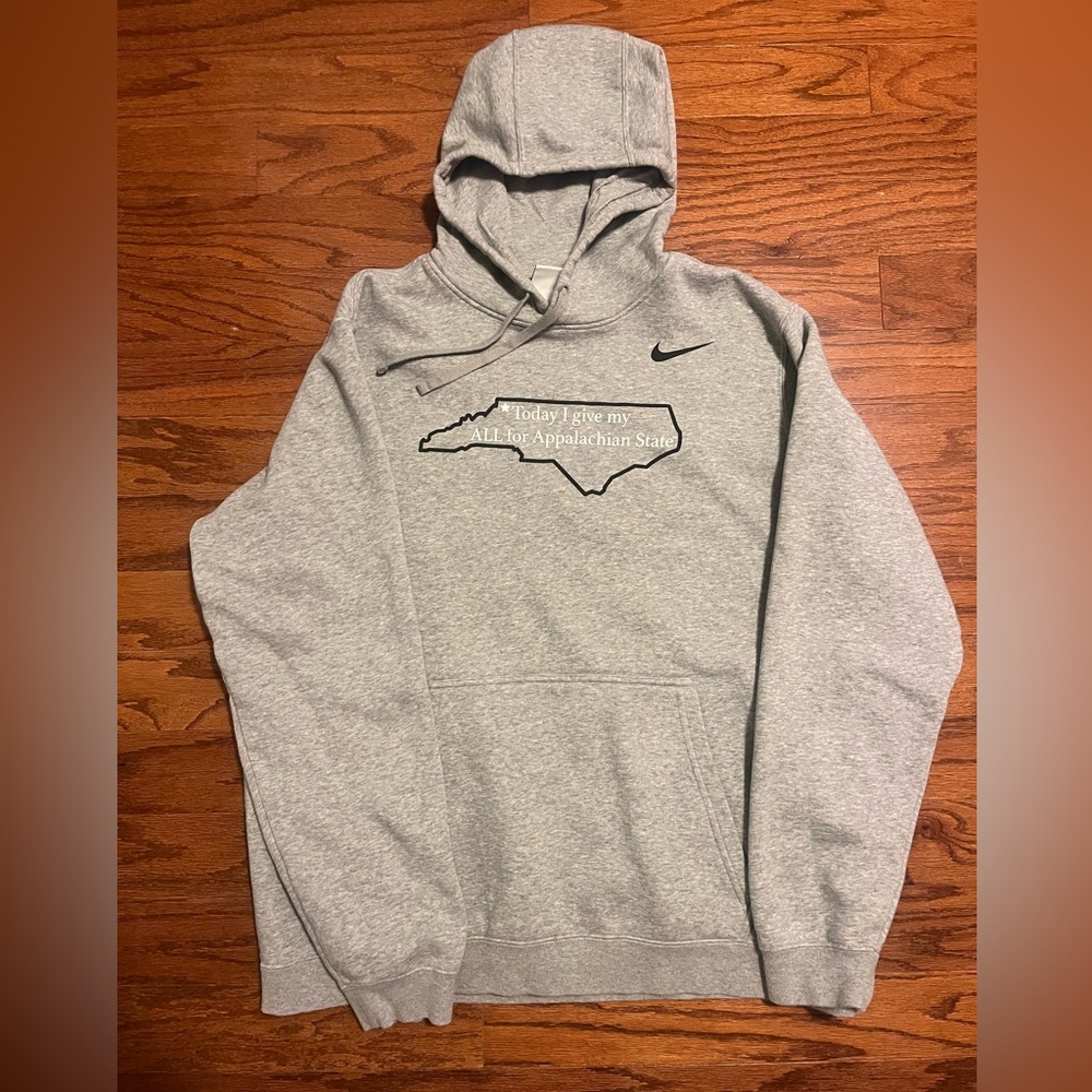 Gray Nike “Today I give my all for Appalachian State” Hoodie